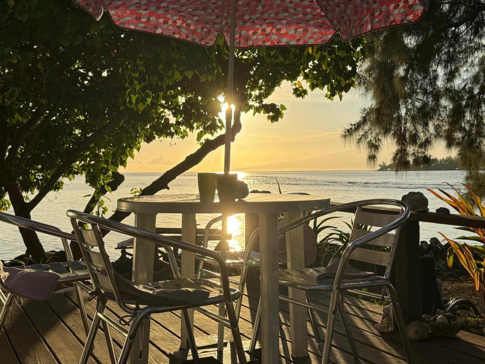 Bungalow Vue Lagon 180 Degre, La Maison Bleue Moorea Exteriér fotografie